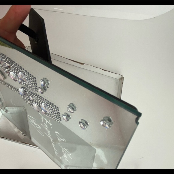 Engaged Mirror Photo Frame 4 x 6 Diamante Style - Picture 6 of 6